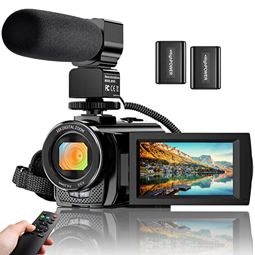 ALSONE Video camera camcorder Digital YouTube Vlogging camera Recorder FHD 1080P 240MP 30 Inch 270 Degree Rotation Screen 16X Digital Z