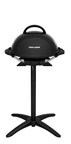 George Foreman Indoor/Outdoor Electric Grill, 15-Serving, Black