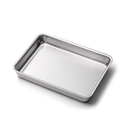 360 Stainless Steel Baking Pan, 9x13 with No Handles, Handcrafted in the USA,  5 Ply, Stainless Steel Bakeware, Roasting Pan (9x1