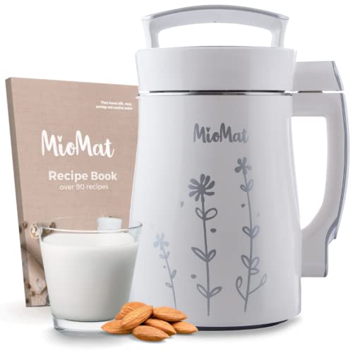 Miomat 8In1 Plant-Based Milk Maker | Soy Milk, Almond Milk, Oat Milk, Rice Milk, Cashew Milk, Nut Milk| + Soups, Porridges And S