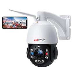 HXVIEW PTZ Security Camera Outdoor 30X Optical Zoom Camera WiFi Wireless 5MP RTSP IP Camera 1000FT Night Vision Auto Tracking Emergency