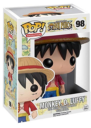 POP Funko POP Anime: One Piece Luffy Action Figure,Multicolor