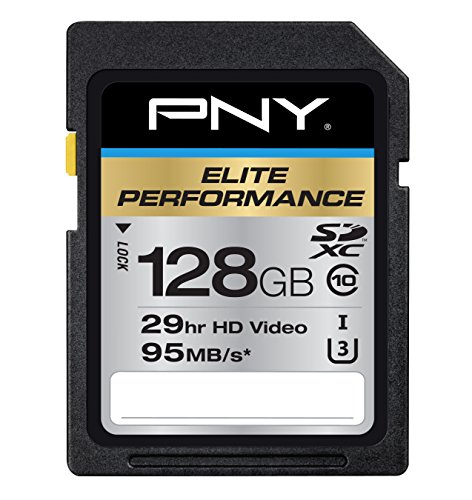 PNY 128GB Elite Performance Class 10 U3 SDXC Flash Memory Card