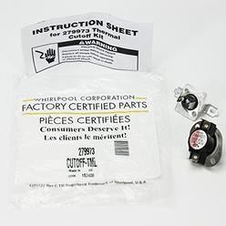 Whirlpool 279973 Dryer Thermal Cut-Off Fuse Kit, 352-degree F (replaces 3404151, 3404152, 8318314) Genuine Original Equipment Ma