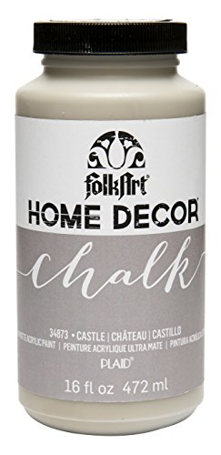 FolkArt Home Decor Chalk Furniture & Craft Paint in Assorted Colors, 16 ounce, Castle