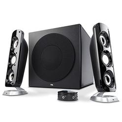 Cyber Acoustics CA-3908 2.1 Stereo Speaker System with 6.5" Subwoofer and Control Pod - Computer and Home Audio Set with 3.5mm A