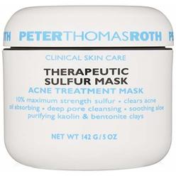 Peter Thomas Roth Therapeutic Sulfur Acne Treatment Mask, Maximum-Strength Sulfur Mask for Acne, Clears Up and Helps Prevent Acn