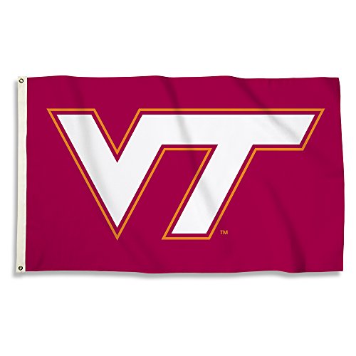 BSI PRODUCTS, INC. - Virginia Tech Hokies 3’x5’ Flag with Heavy-Duty Brass Grommets - VT Football, Basketball and Baseball Pride