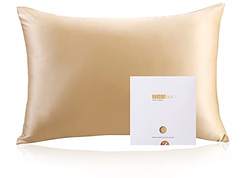 ZIMASILK 100% Mulberry Silk Pillowcase for Hair and Skin Health,Soft and Smooth,Both Sides Premium Grade 6A Silk,600 Thread Coun