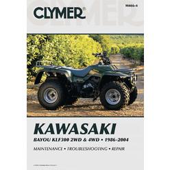 clymer ATV REPAIR MANUAL - KLF 300-1986-2004 Orange cycle Parts