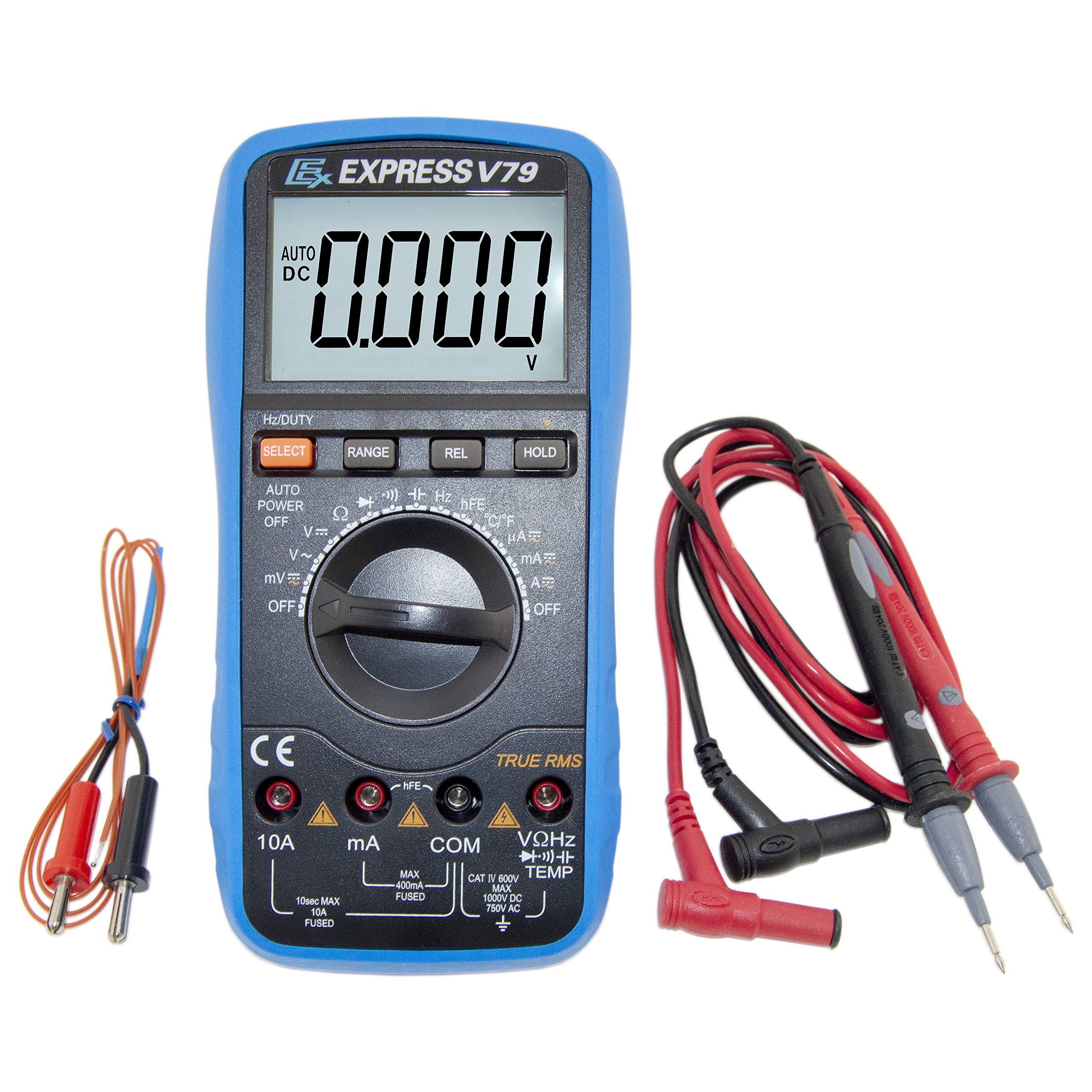 EX ELECTRONIX EXPRES V79 Backlit Auto Ranging True RMS Digital Multimeter with Thermometer by EX ELEcTRONIX EXPRESS