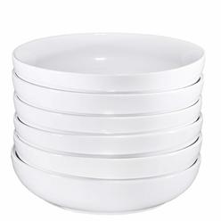 Bruntmor ceramic Bowls, For Salad, Soup, Pasta Bowl Set Of 6 Serving Plates 24 Oz Porcelain Baking Skillet With Handles Safe For