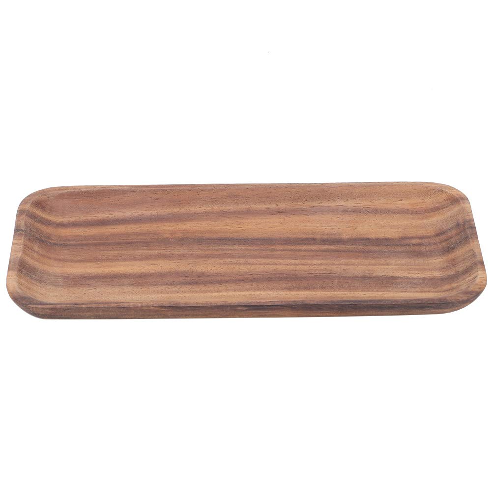 MAgT Serving Tray, Wooden Breakfast Tray Sushi Tray Rectangle Serving Plate Dinner Serving Platter Tableware for Home Restaurant