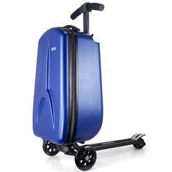 iubest Scooter Luggage for KidsAdult, 50L Ride On Scooter Suitcase Foldable Aluminum Trolley case Travel Luggage for Business an