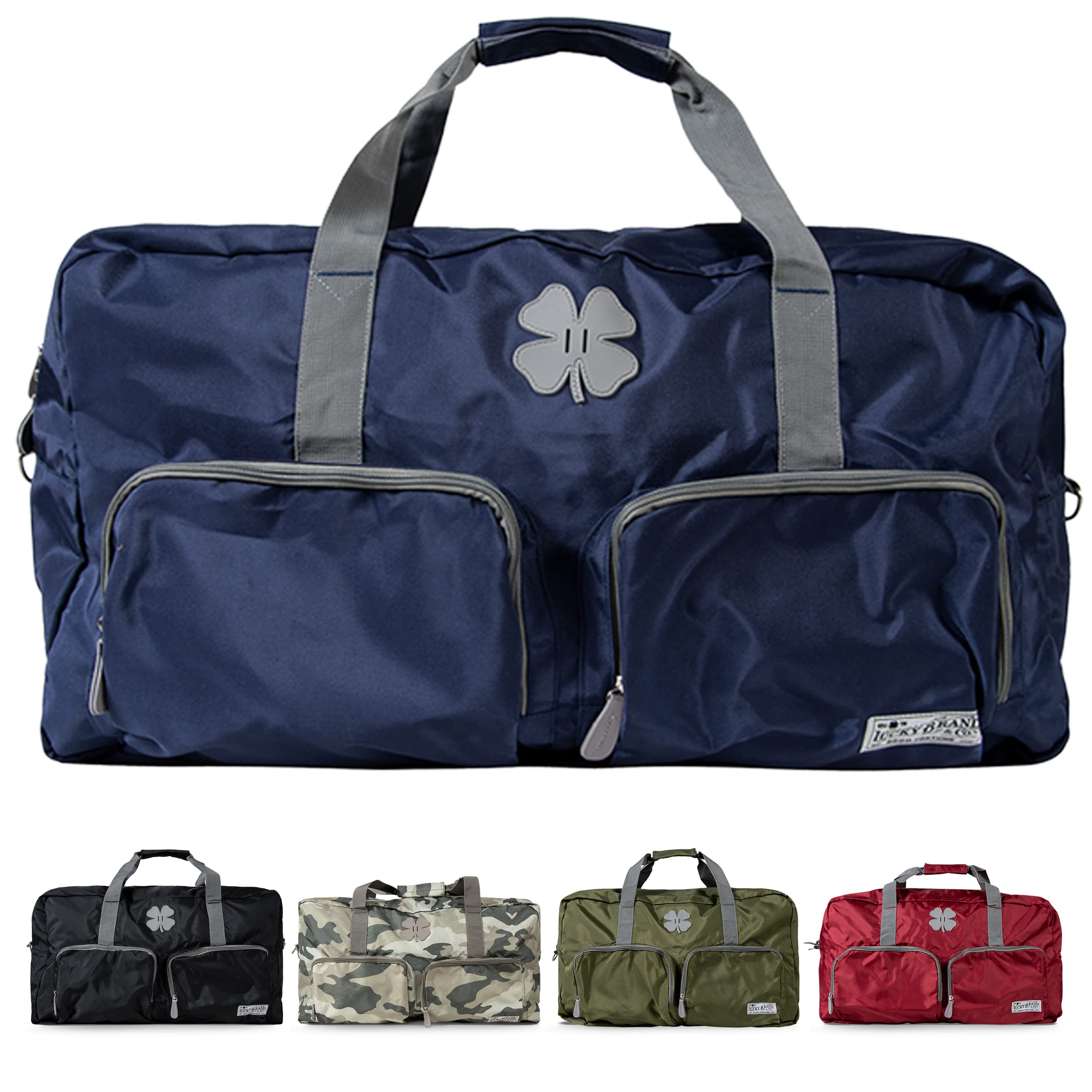 Lucky Brand Lucky Travel Duffel Bag 65L, gym Bag & Large Duffle Bag for Men, Foldable Overnight Bag for Women & Men with Adjustable Shoulder