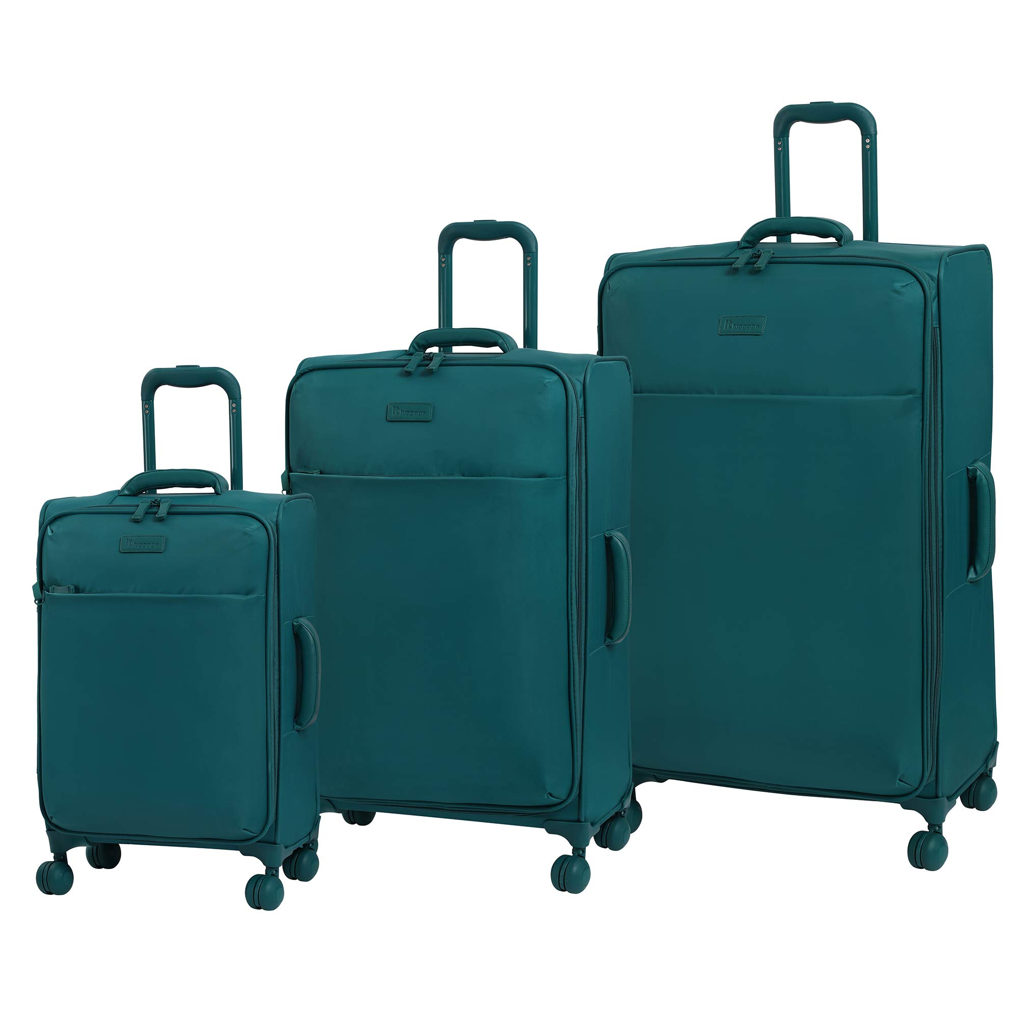 it luggage Lustrous Lightweight Expandable Spinner Wheels, Harbor Blue, 3-Piece Set (222832)
