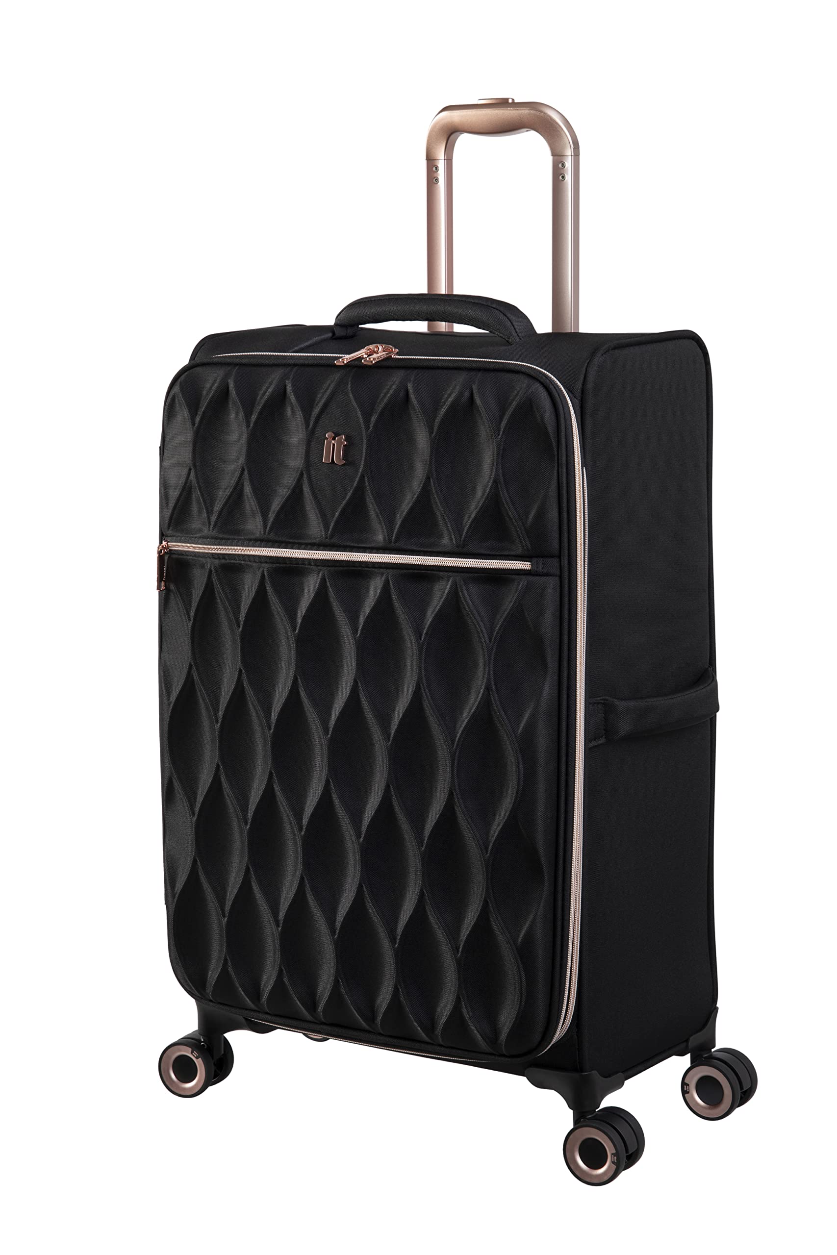 it luggage Enliven 27 Softside checked 8 Wheel Expander Spinner, Black