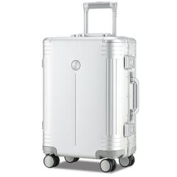 VERAgE Birmingham Aluminum carry On Suitcase, Hardside International Spinner Luggage,Silver, IATA carry-On 20-Inch