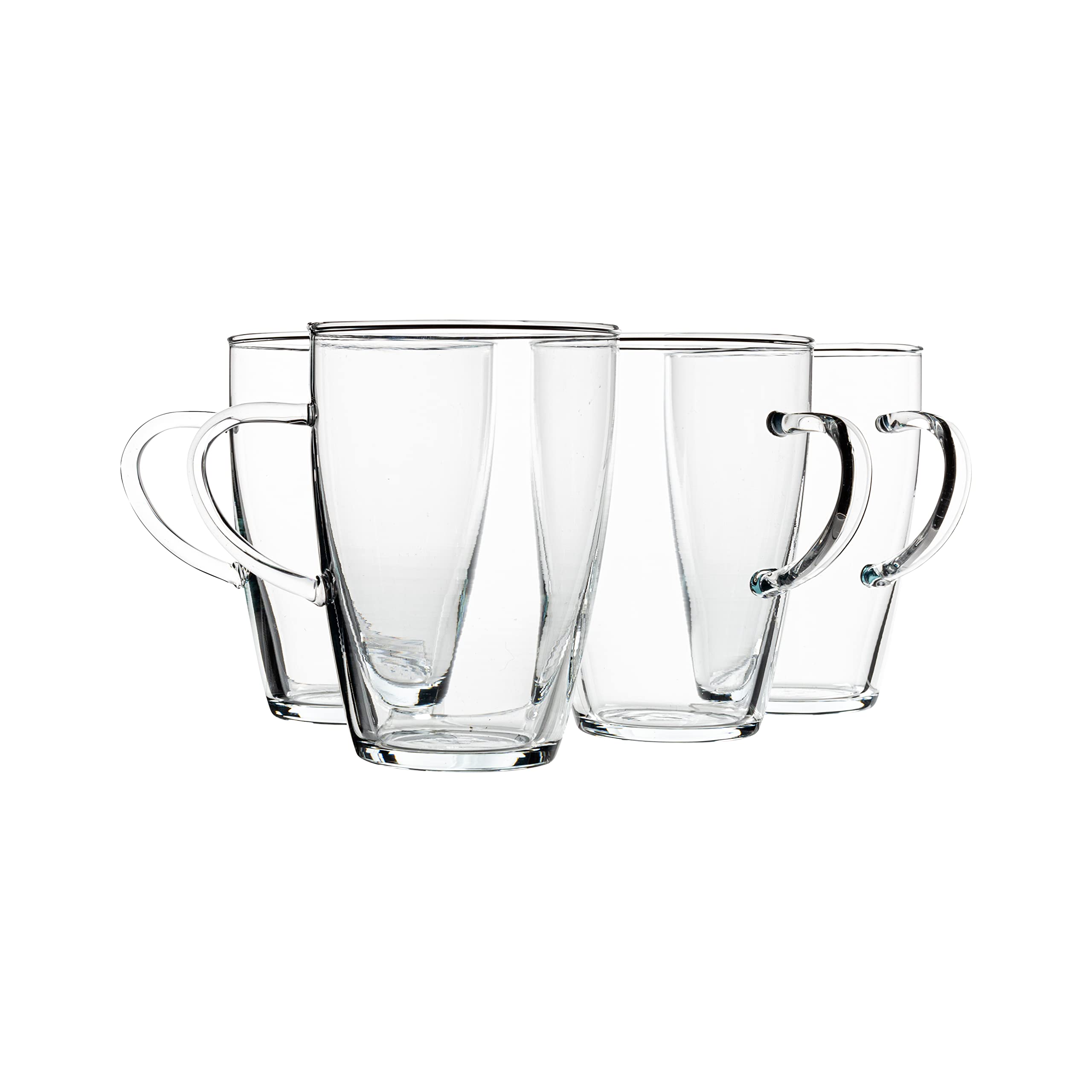 Simax glass coffee Mugs, 135 Oz Borosilicate glass Mugs for Hot Beverages, clear  Tea Mug, Mugs for coffee, glass Mugs with Handl