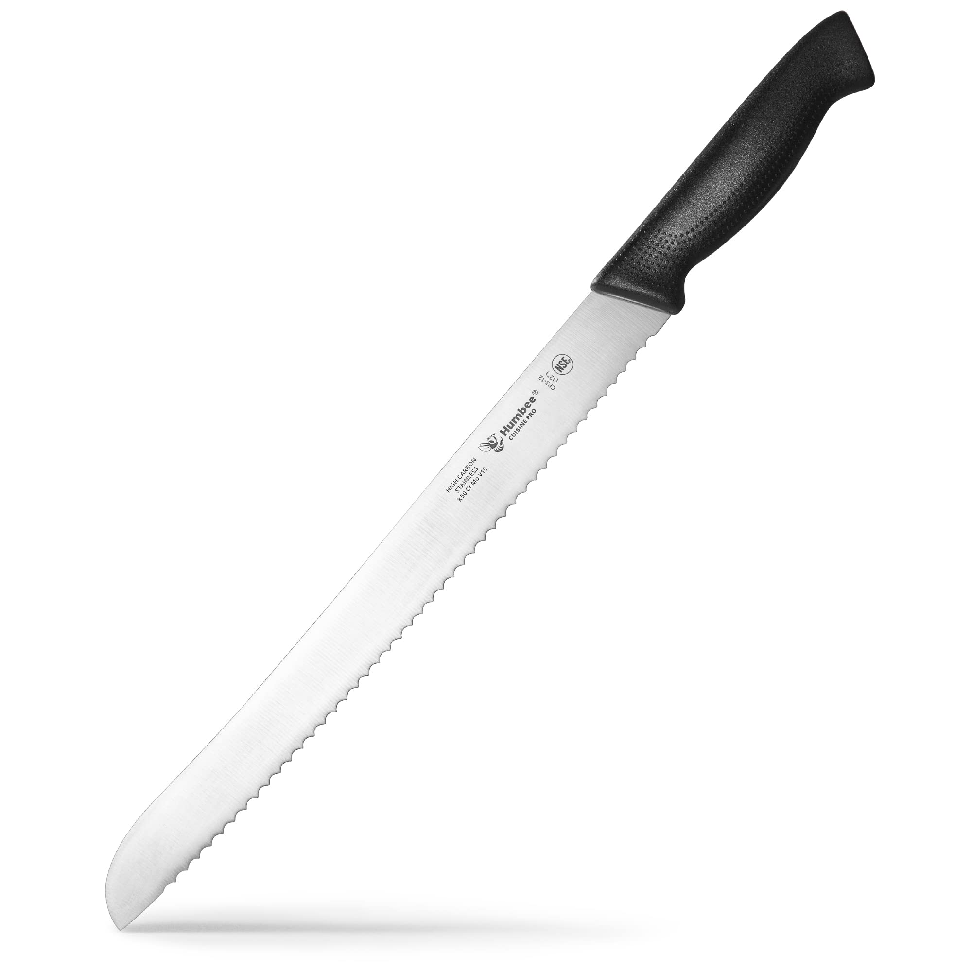 Humbee chef, Serrated Bread Knife, cuisine Pro chef, Bread Knife 12 Inch, NSF certified