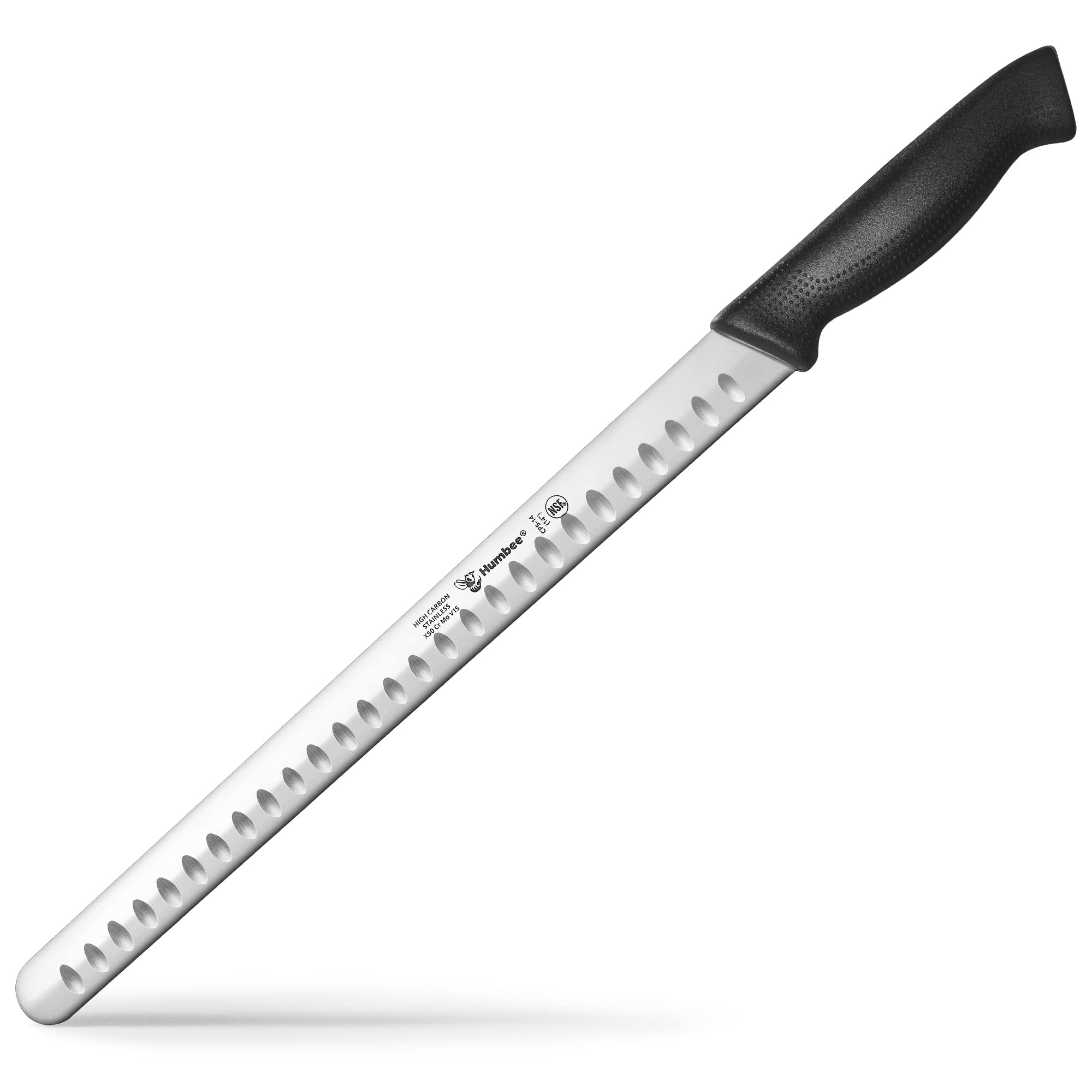 HUMBEE chef, carving Knife with granton Edge, cusine Pro chef, carving Knife 14 Inches, NSF certified