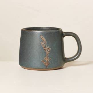 Hearth & Hand with M 10oz Wheat Stem Stoneware Mug Sterling Blue - Hearth & HandA with Magnolia