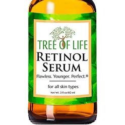 Flawless. Younger. P Tree of Life Retinol Serum for Face Wrinkles | Renewing Facial Serum with Botanical Hyaluronic Acid, 2 Fl Oz
