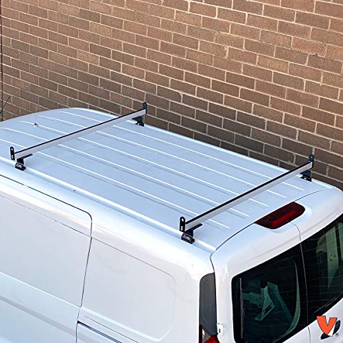 Vantech 2 Bar Rack System for The Transit Connect 2014-On Silver