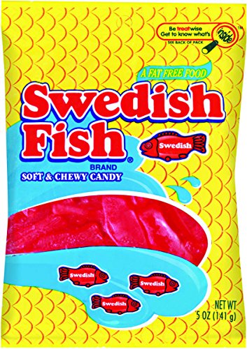 Swdsh Fish Red Swedish Fish 5oz Peg 12ct