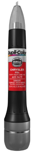 Dupli-Color ACC0419 Flame Red Chrysler Exact-Match Scratch Fix All-in-1 Touch-Up Paint - 0.5 oz (0.25 oz. paint color and 0.25 o