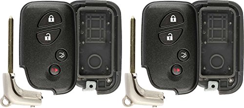 KeylessOption Keyless Entry Remote Fob Car Smart Key Shell Case Cover Button Replacement