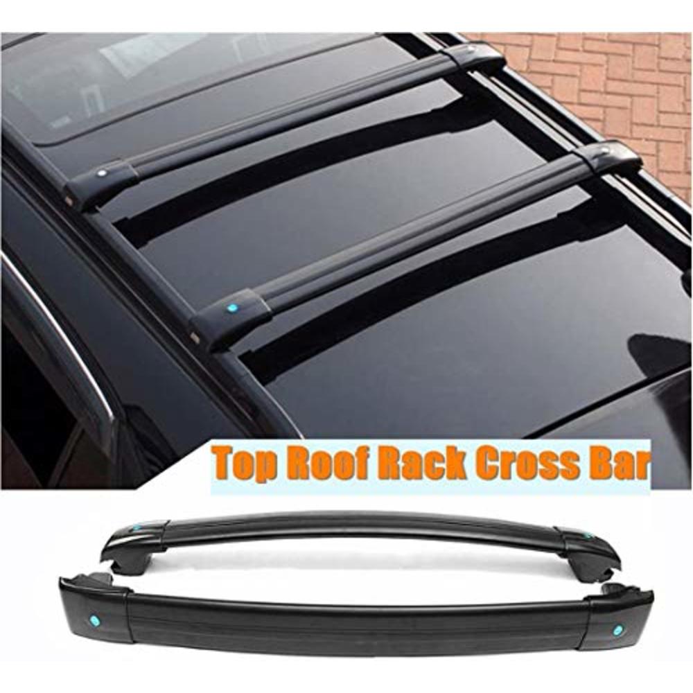MotorFansClub Roof Rack Cross Bars Fit for Compatible with Jeep Cherokee 2014-2019 Crossbars Cargo Luggage Rack Rail Aluminum (D