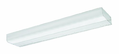 Thomas Lighting FWN232EB Fluor 2-Light Ceiling Lamp in Clear, 7-1/2-Inch W by 2-1/2-Inch H by 48-Inch L, White