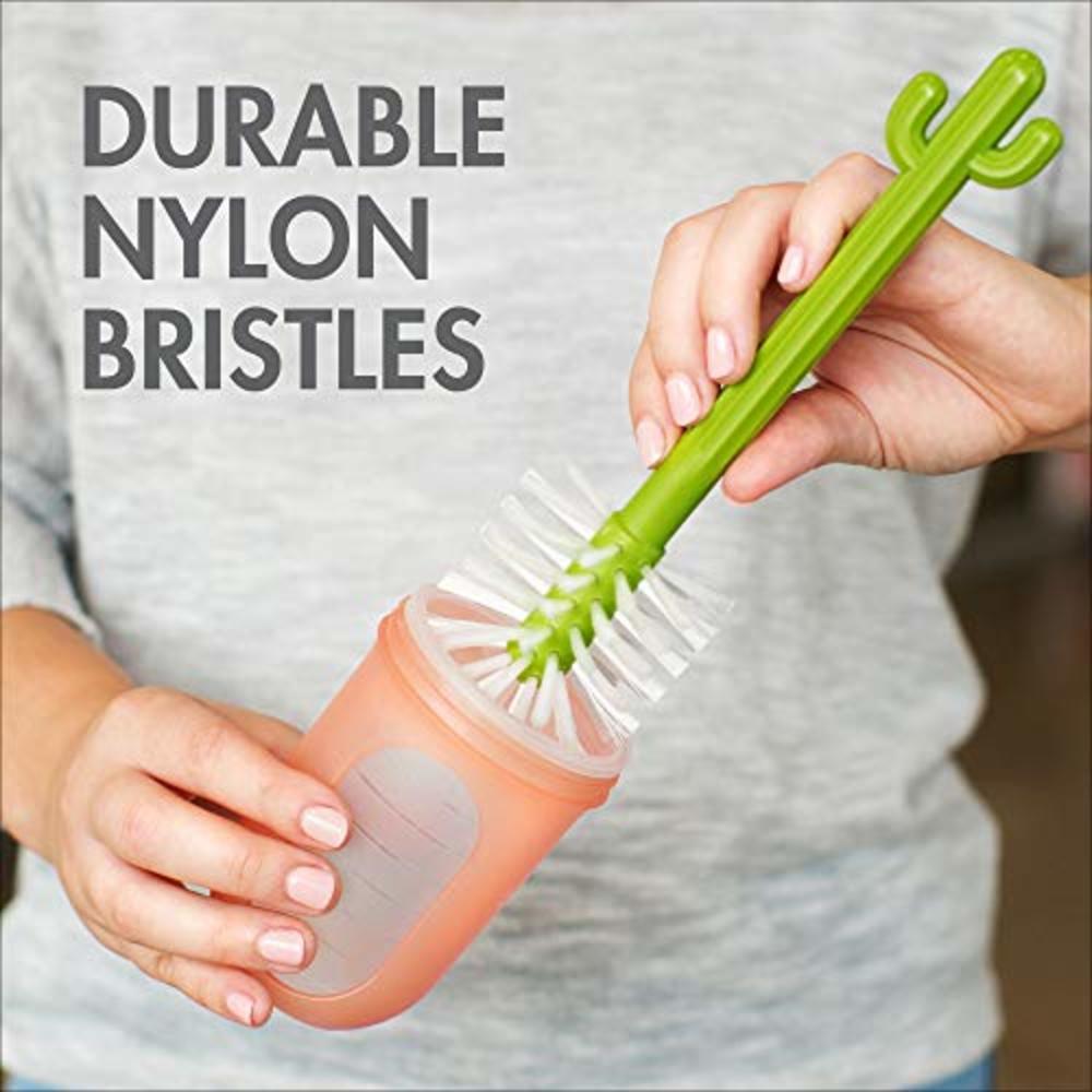 Boon Cacti Bottle Cleaning Brush Set (4pcs), Green