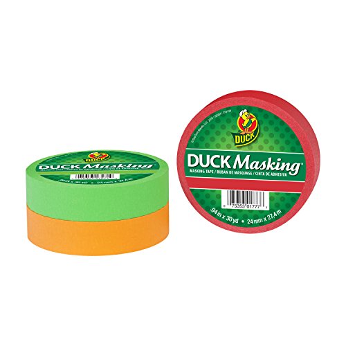 Duck Masking 240882 Light Green Color Masking Tape.94-Inch by 30 Yards