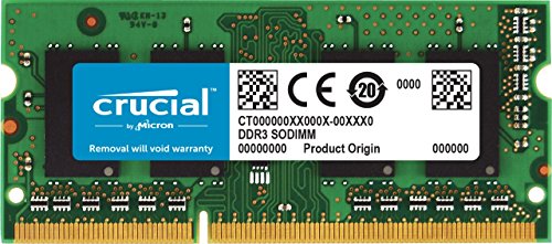 Crucial RAM 4GB DDR3 1600 MHz CL11 Laptop Memory CT51264BF160B