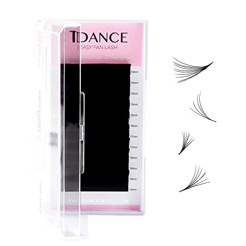 TDANcE Eyelash Extension Supplies Rapid Blooming Volume Eyelash Extensions Thickness 007 D curl Mix 14-19mm Easy Fan Volume Lash