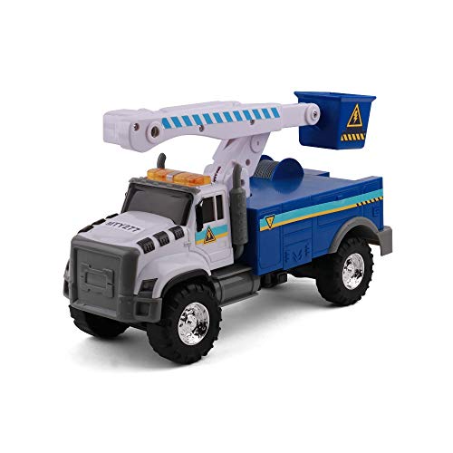MIGHTY FLEET Rescue Force Tough CAB Cherry Picker Toy Truck