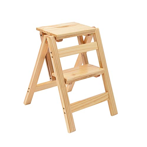 TOF&HAMY Folding Step Stool Step Ladder 3 Tier, MultiFunctional