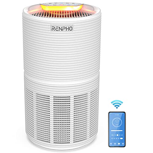 RENPHO HEPA Air Purifiers for Home Large Room 960 FtA, Smart WiFi Alexa control, Air Quality Monitor, Auto Mode, Air cleaner for