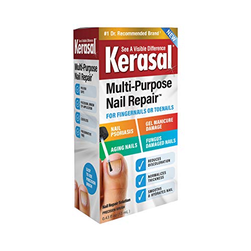 Kerasal Multi-Purpose Nail Repair, Nail Solution for Discolored and Damaged Nails, 043 fl oz