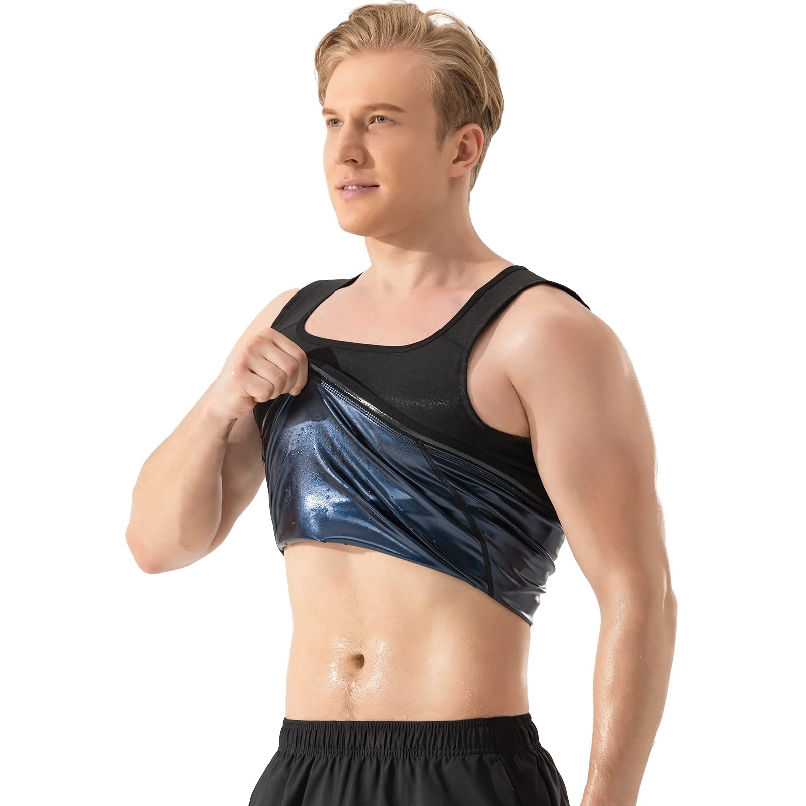 Premium Workout Sauna Vest for Men - Body Shaper and Sweat Enhancer