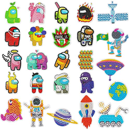 Augweyang 5D DIY Diamond Painting Stickers Kits for Kids game Us Mosaic  Diamond Painting Dots by Numbers DIY Drawing Arts crafts Supplies