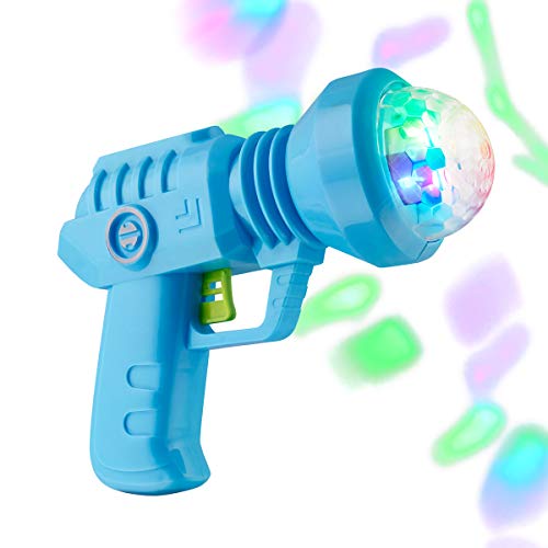 FlashingBlinkyLights Space gun cool Light Up Toy with LED Projecting Spinning Lights