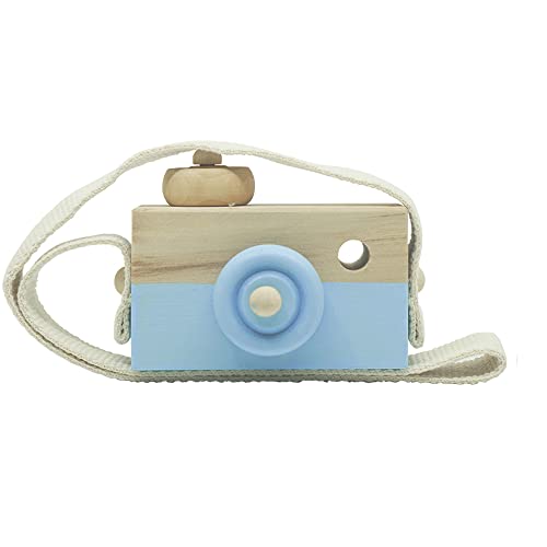 Cynzia Baby Toy Wooden Mini camera Toy, Baby Kids cute Mini Sharpe Toy, Neck Hanging Photographed Props for Baby Toddlers children Kids