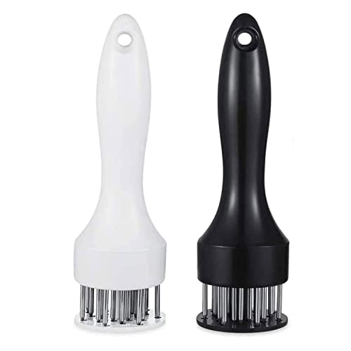 Nescope Meat Tenderizer Tool with Ultra Sharp Stainless Steel Needle Blades 2 Pack Meat Tenderizer Tool Profession Kitchen gadgets Jacqu