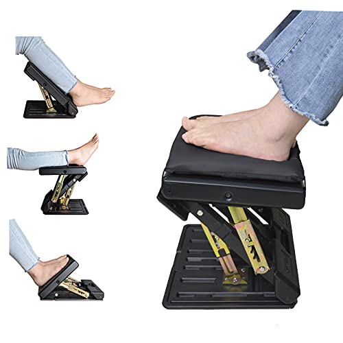 Leermart Adjustable Footrest with Removable Soft Foot Rest Pad MaxLoad