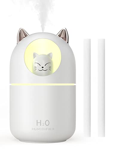 NORHOM Norhom cool Mist Humidifier, 300ml Humidifiers with Night Light, 20dB Quiet Humidifiers for Bedroom , Waterless Auto-Off