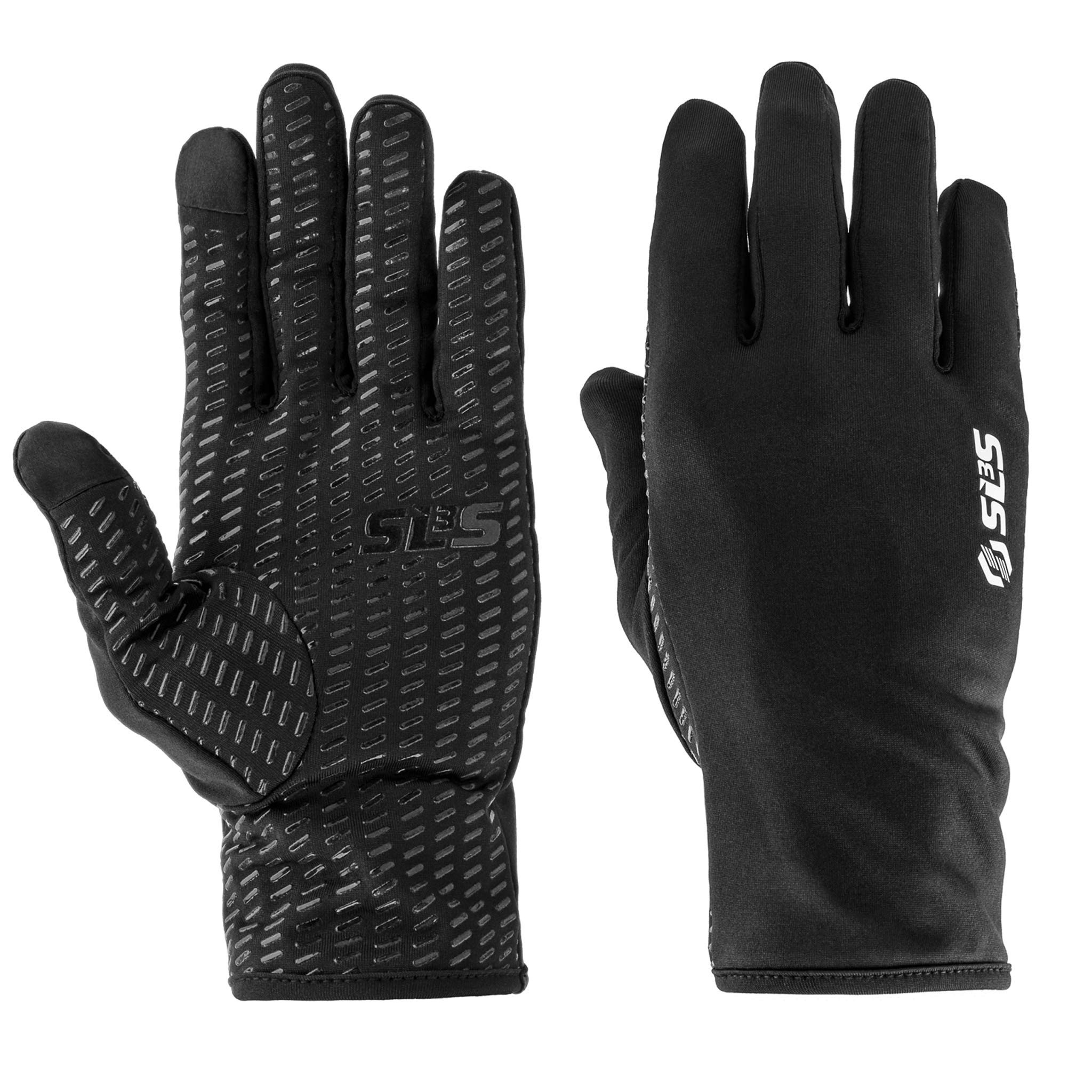 SLS3 Running gloves  Men Women  Touchscreen  Thin Winter Sports Lightweight cycling glove  Designed by Athletes for Athletes (Bl