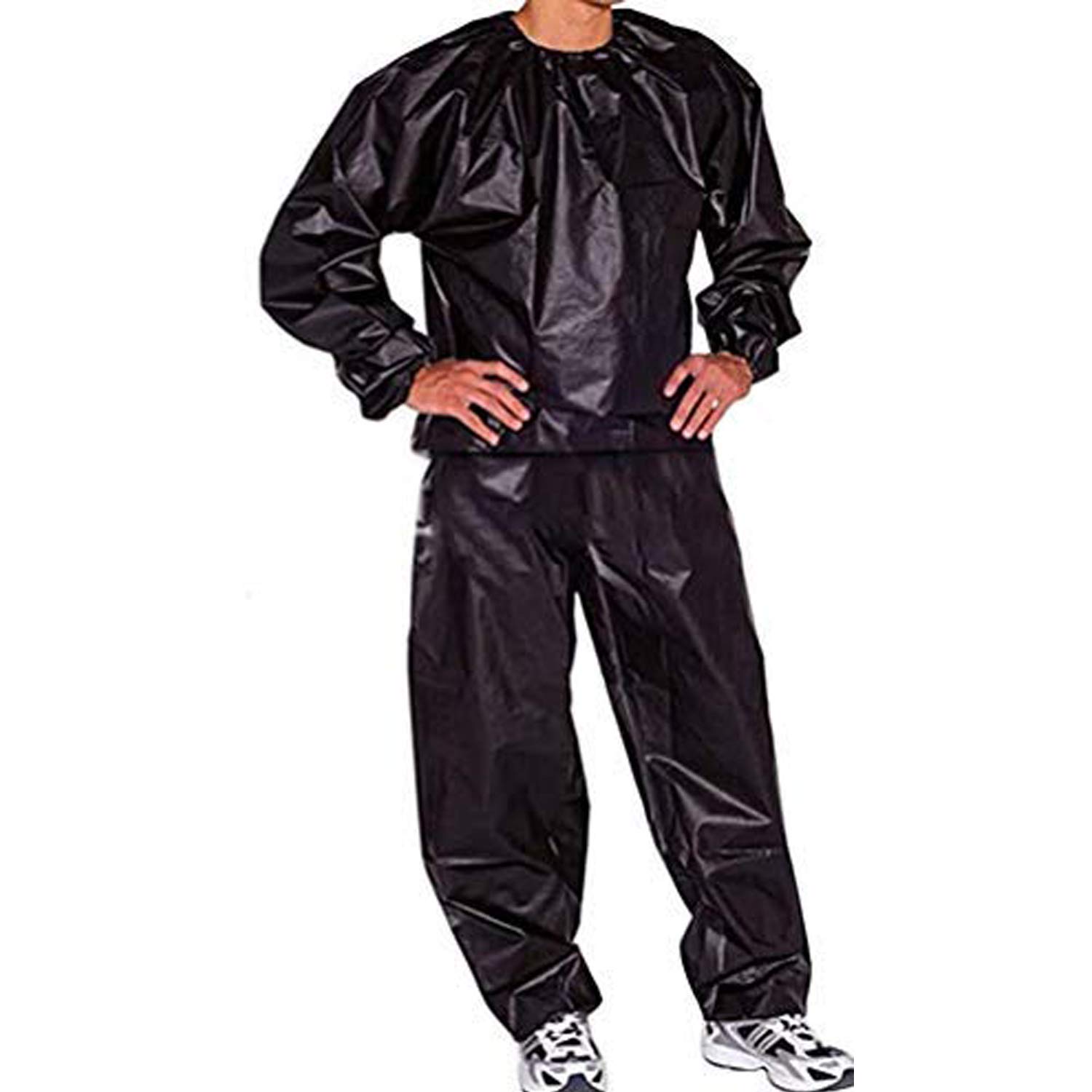 GOLD XIONG PADISHAH Upgrade] Heavy Duty Sauna Suits Exercise sweat sauna suit,Men Sweat Suit Plus Size Sauna Suit for Men and Women - Suitable for s